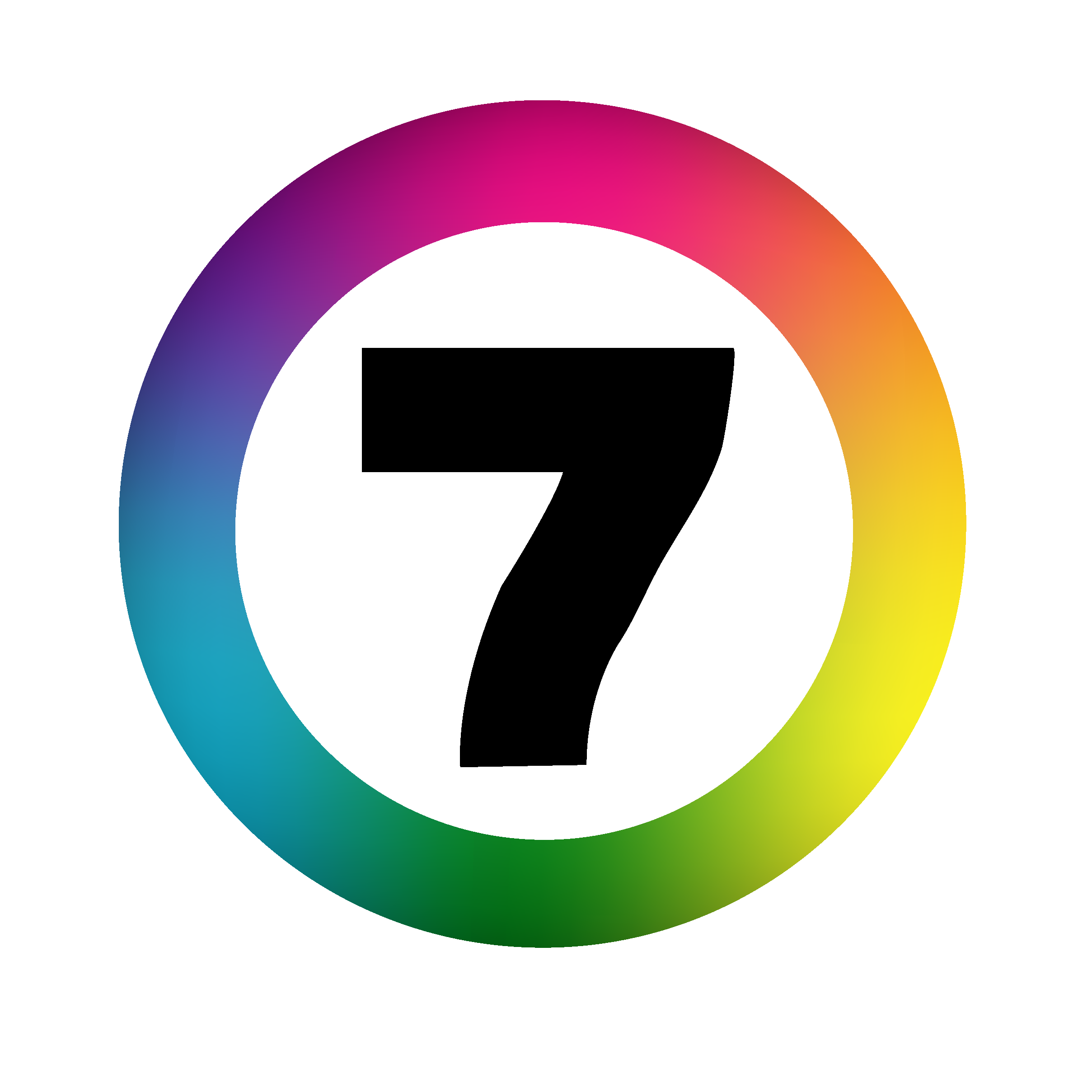 Seven Network Colour Logo Vector Logo